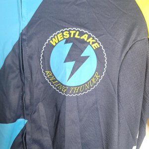 2 Westlake Size Small DNA Cycling Jerseys Rolling Thunder Blue Zip Made in Italy